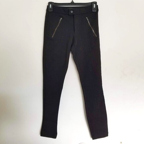 J.Crew Pixie Black Zipper Pocket Legging Pants 00S - Picture 4 of 14